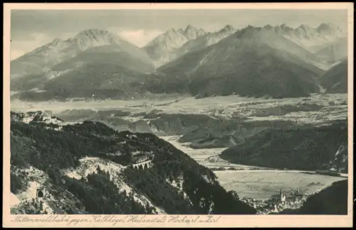 Ansichtskarte Mittenwald Stadt Kalkkögel Hochzirl 1928