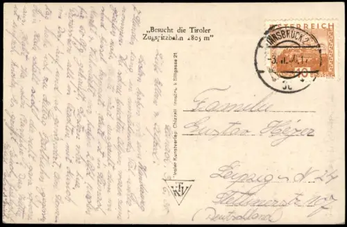 Ansichtskarte Gschnitz Tirol Gschnitztal Hütte - Fotokarte 1932