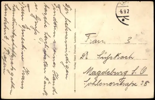 Ansichtskarte Landshut Stadtblick 1928