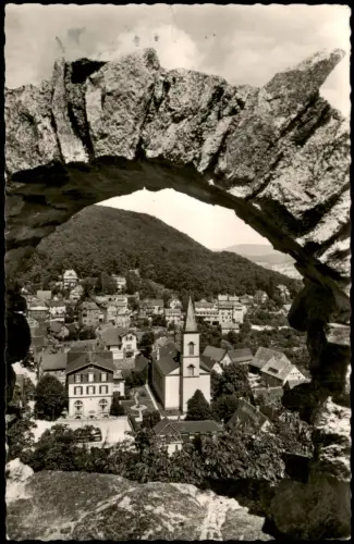 Ansichtskarte Lindenfels (Bergstraße) Blick von der Burg 1955