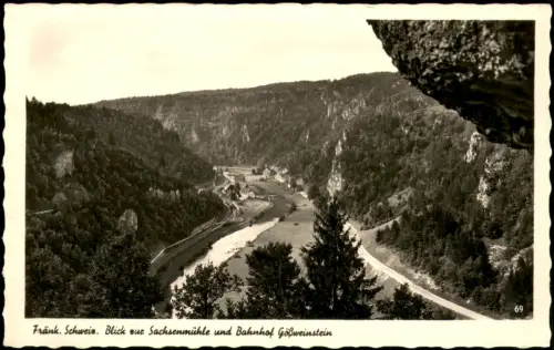 Gößweinstein Sachsenmühle und Bahnhof Fränkische Schweiz 1939