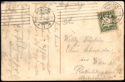 Ansichtskarte München Hoftheater 1911