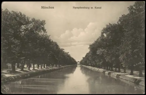 Ansichtskarte München Parkanlage Nymphenburg 1915