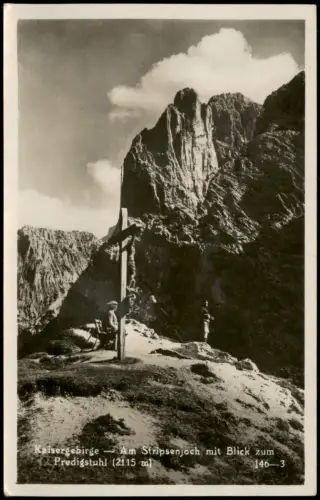 Predigtstuhl-Bad Reichenhall Kaisergebirge  Frau Jesuskreuz Predigtstuhl 1930