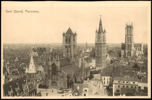 Postkaart Gent Ghent (Gand) Panorama 1922