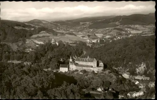 Ansichtskarte Bensheim Luftbild Knappschafts-Vorsorgeheim SCHLOSS 1965