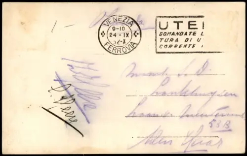 Cartolina Venedig Venezia PONTE DELLA PAGLIO 1932