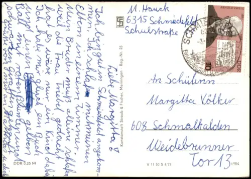 Schmiedefeld (Rennsteig) Rennsteig Mehrbildkarte Stadtansichten 1977