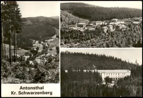 Antonsthal-Breitenbrunn (Erzgebirge) DDR Mehrbild-AK u.a.  Heilweise 1980