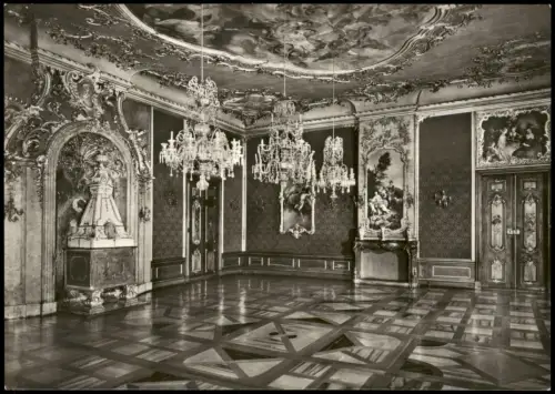 Ansichtskarte Rudolstadt Schloss Heidecksburg - Roter Saal 1979