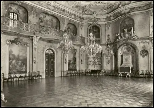 Ansichtskarte Rudolstadt Schloss Heidecksburg - Großer Festsaal 1979