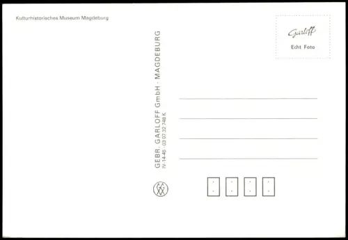 Ansichtskarte Magdeburg Kulturhistorisches Museum zur DDR-Zeit 1980