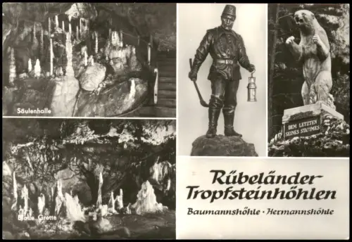 Rübeland DDR MB RübeländerTropfsteinhöhlen Baumannshöhle Hermannshöhle 1980