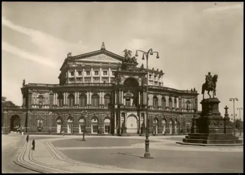 Ansichtskarte Innere Altstadt-Dresden Semperoper - Fotokarte 1959