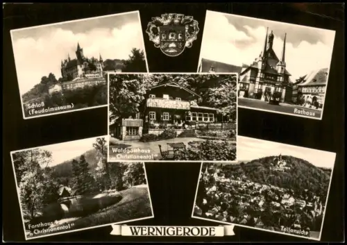 Ansichtskarte Wernigerode Stadtteilansichten 1967