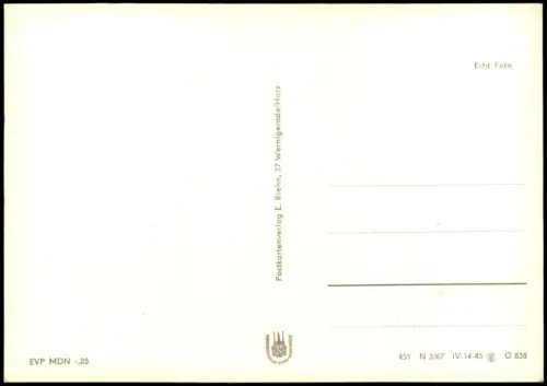 Ansichtskarte Wernigerode Stadtteilansichten 1967