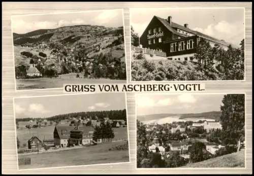 Ansichtskarte Klingenthal 4 Bild Aschberg u.a. Sporthotel 1965