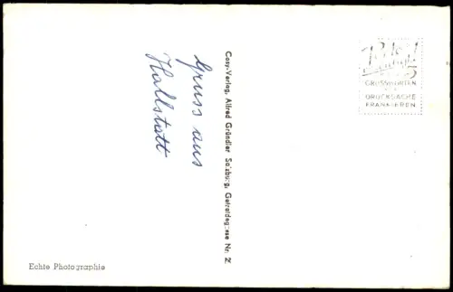 Ansichtskarte Hallstatt Bootsfahrt auf dem See Salzkammergut 1960