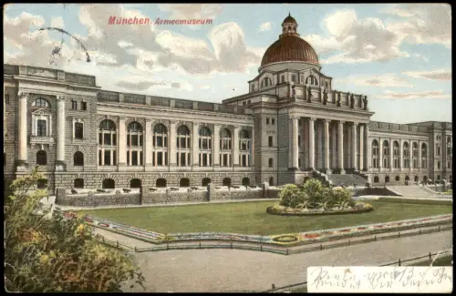 Ansichtskarte München Armeemuseum 1908