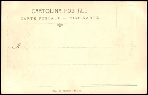 Cartolina Mailand Milano Castello Sforzesco. 1904