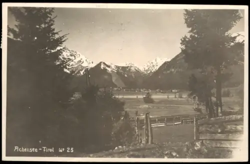 Ansichtskarte Achensee Ortspartie 1930
