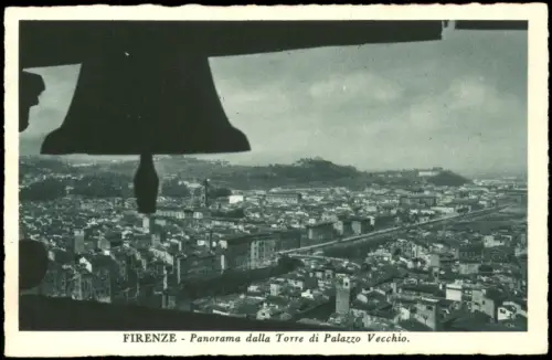 Cartolina Florenz Firenze Panorama dalla Torre di Palazzo Vecchio. 1938