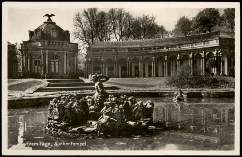 Ansichtskarte Bayreuth Eremitage, Sonnentempel - Fotokarte 1936