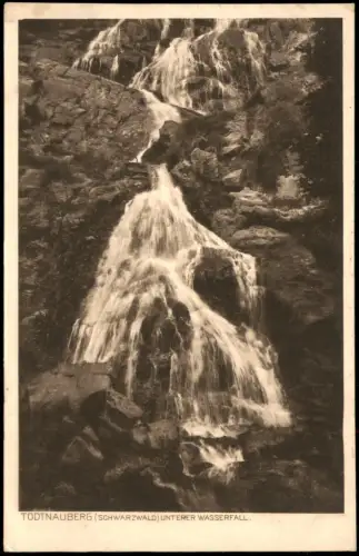 Ansichtskarte Todtnauberg Todtnauberg Unterer Wasserfall 1928