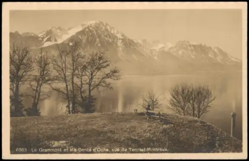 Montreux (Muchtern) Le Grammont et les Dents d'Oche, vue de Territet 1912