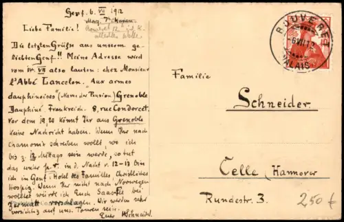 Montreux (Muchtern) Le Grammont et les Dents d'Oche, vue de Territet 1912