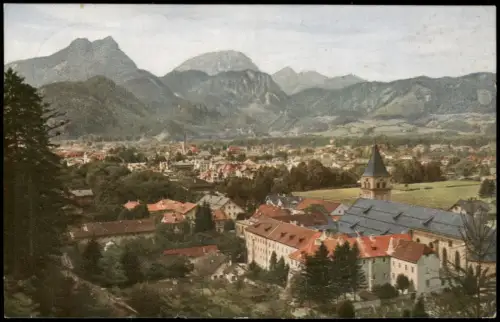 Ansichtskarte Bad Reichenhall St. Zeno Naturfarbenaufnahme 1926