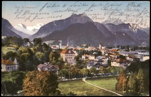 Ansichtskarte Bad Reichenhall Stadtpartie 1926