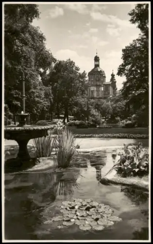 Ansichtskarte Mannheim Friedrichspark Springbrunnen 1931