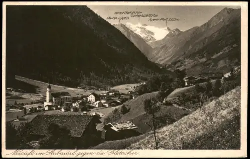 Ansichtskarte Neustift im Stubaital Stadtpartie 1927