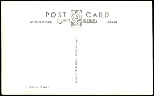 Postcard Leiston Abbey - Fotokarte 1961