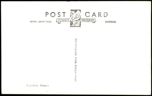 Postcard Leiston Leiston Abbey Ruine 1961