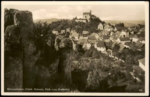 Ansichtskarte Gößweinstein Blick vom Gernerfels 1936