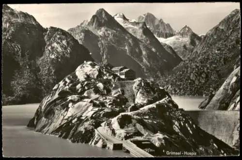 Ansichtskarte Gletsch Grimsel Grimselpass 1961