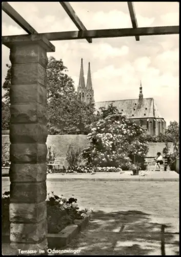 Ansichtskarte Görlitz Zgorzelec Terrasse im Ochsenzwinger zur DDR-Zeit 1978