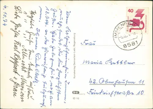 Ansichtskarte Immenreuth 4 Bild Schwimmbad 1974