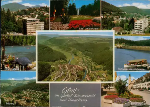 Ansichtskarte Glatt-Sulz am Neckar Mehrbild mit Orten der Umgebung 1978