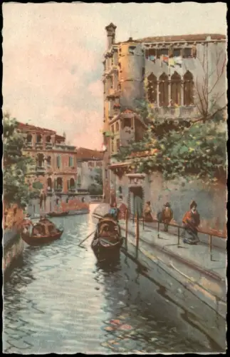 Venedig Venezia VENEZIA Rio delle Maravegie (Künstlerkarte) 1920