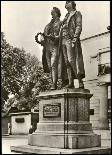 Ansichtskarte Weimar Goethe-Schiller-Denkmal zur DDR-Zeit 1979
