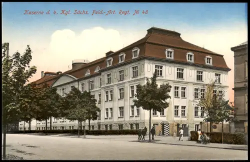 Albertstadt Dresden Kaserne d. 4. Kgl. Sächs. Feld.-Art Regt No 48 Eingang 1915