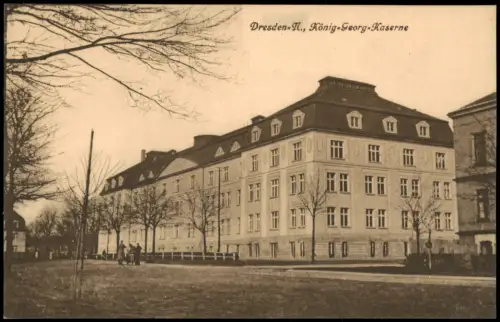 Ansichtskarte Äußere Neustadt-Dresden König-Georg-Kaserne 1915