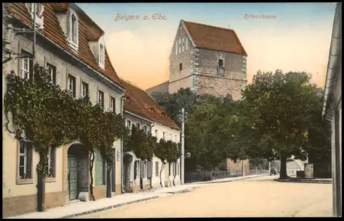 Ansichtskarte Belgern Ritterstrasse. 1916
