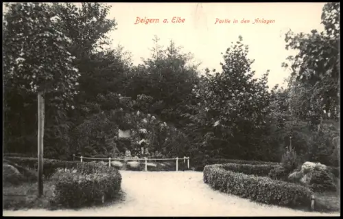Ansichtskarte Belgern Partie in den Anlagen 1915
