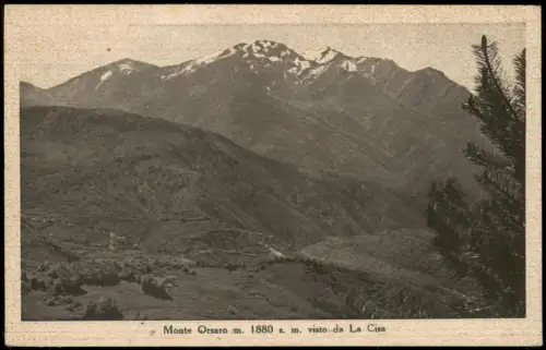 Cartolina .Italien Italia Monte Orsaro m. 1880 s. m. visto da La Cisa 1950