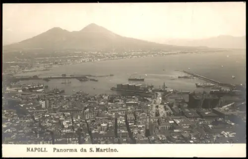 Cartolina Neapel Napoli Panorma da S. Martino - Fotokarte 1911