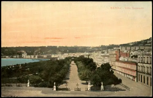 Cartolina Neapel Napoli Naples Villa Nazionale. 1913